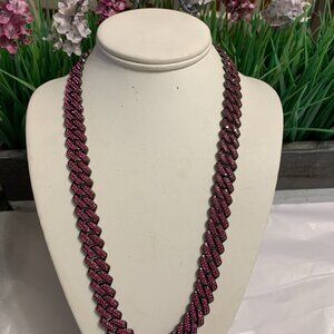 PURPLE CUBAN NECKLACE